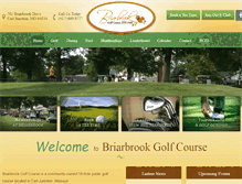 Tablet Screenshot of briarbrookgolfcourse.com